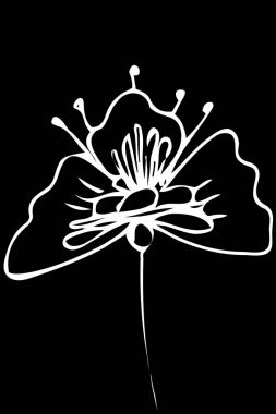 vektör çizimi soyut çiçek