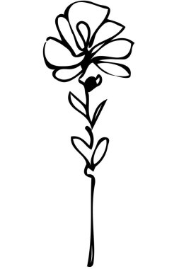  vektör çizimi soyut çiçek