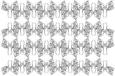 vektör çizimi soyut çiçek