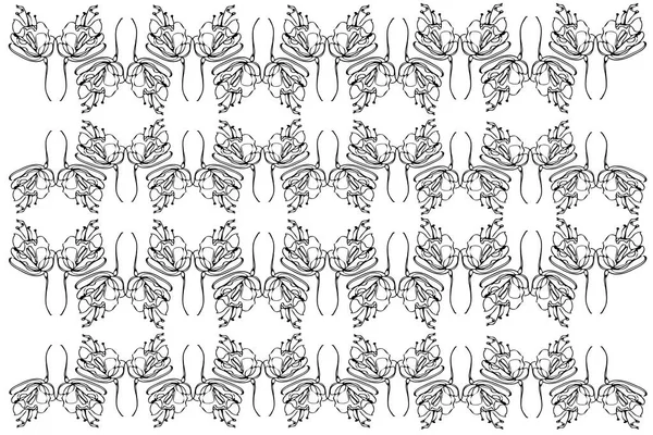 vektör çizimi soyut çiçek