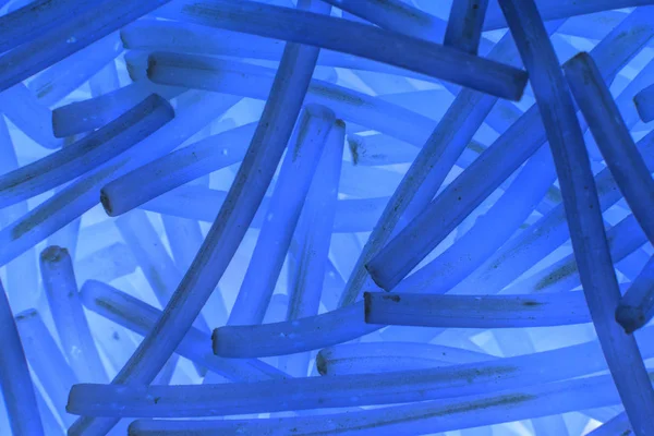 Αφηρημένο Μπλε Φόντο Εικόνα Της Κυρτή Μπαστούνια — Φωτογραφία Αρχείου