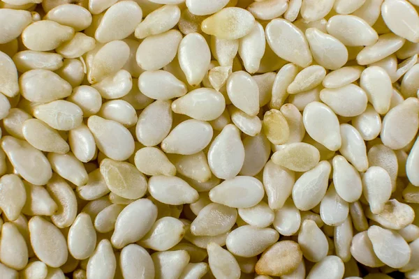 Background of small sesame seeds closeup — Stock Photo, Image