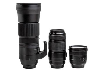 Üç otomatik odaklama lensinin görüntüsü