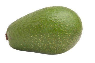 Beyaz arkaplanda olgun sebzeli avokado üzümü