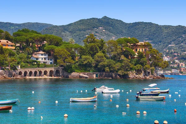 Costa do mar de Rapallo, Itália — Fotografia de Stock