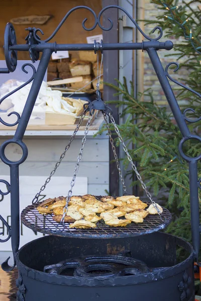 Grilled oscypek cheese — Stock Photo, Image