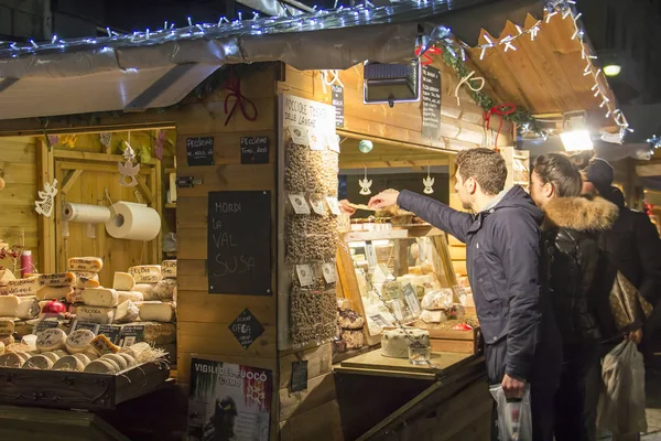 Christmas market in Como — Stock Photo, Image