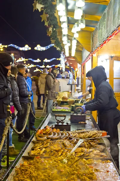 Christmas market in Debrecen, Hungary — Stock Photo, Image