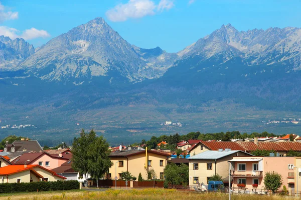 Poprad und hohe Tatra, Slowakei — Stockfoto