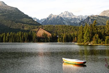 Strbske pleso, yüksek Tatras dağlar, Slovakya