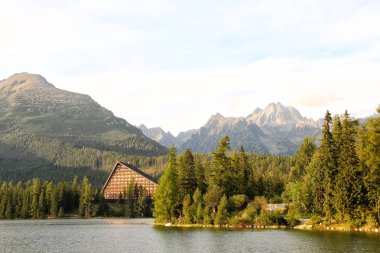 Strbske pleso, yüksek Tatras dağlar, Slovakya