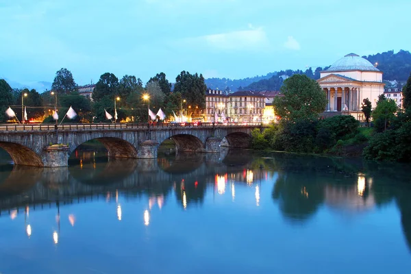 Vittorio Emanuele I bridge, Turin, Italy — Stock Photo, Image