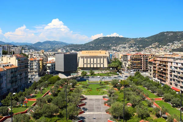 Promenade des Arts och Acropolic center, Nice, Frankrike — Stockfoto