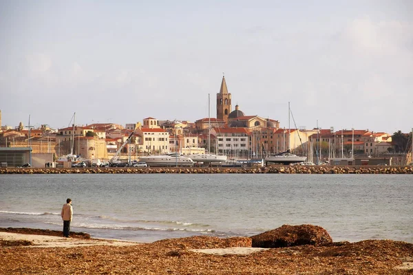 Staré město Alghero, Sardinie, Itálie — Stock fotografie