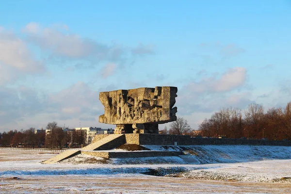 Majdanek camp de concentration, Lublin, Pologne — Photo