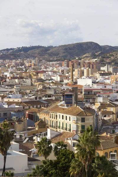 Letecký pohled na malaga, Španělsko — Stock fotografie