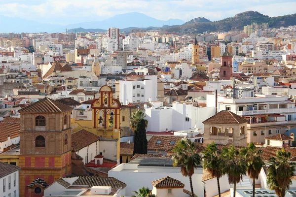 Letecký pohled na malaga, Španělsko — Stock fotografie