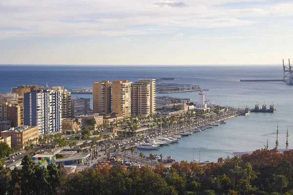 Port, Malaga, Spanyolország — Stock Fotó