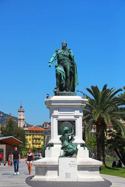 Статуя Массена (Ніцца, Франція). — стокове фото