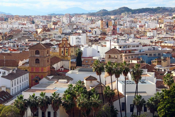 Letecký pohled na malaga, Španělsko — Stock fotografie