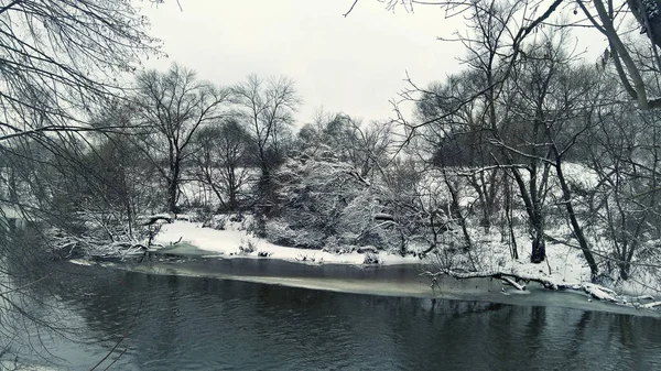 Winter landscape background — Stock Photo, Image