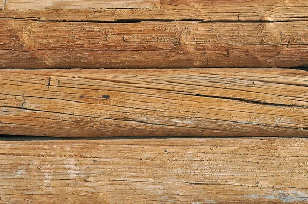Weathered Wooden Logs Natural Pattern Closeup Background — Stock Photo, Image