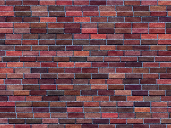 Abstract Generated Red Brick Wall Surface Background — Stock Photo, Image