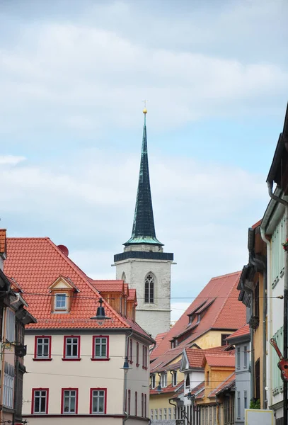 Toren van de kerk van alle heiligen in Erfurt — Stockfoto