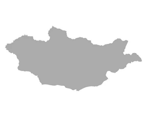 몽골의 정확한 지도 — 스톡 벡터