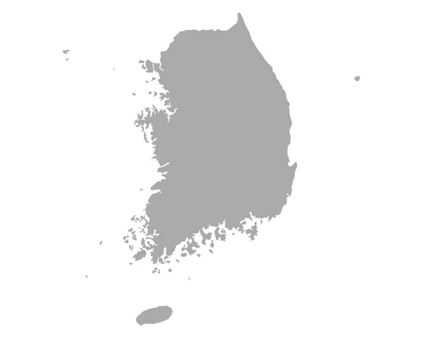 Mapa Korei Południowej — Wektor stockowy