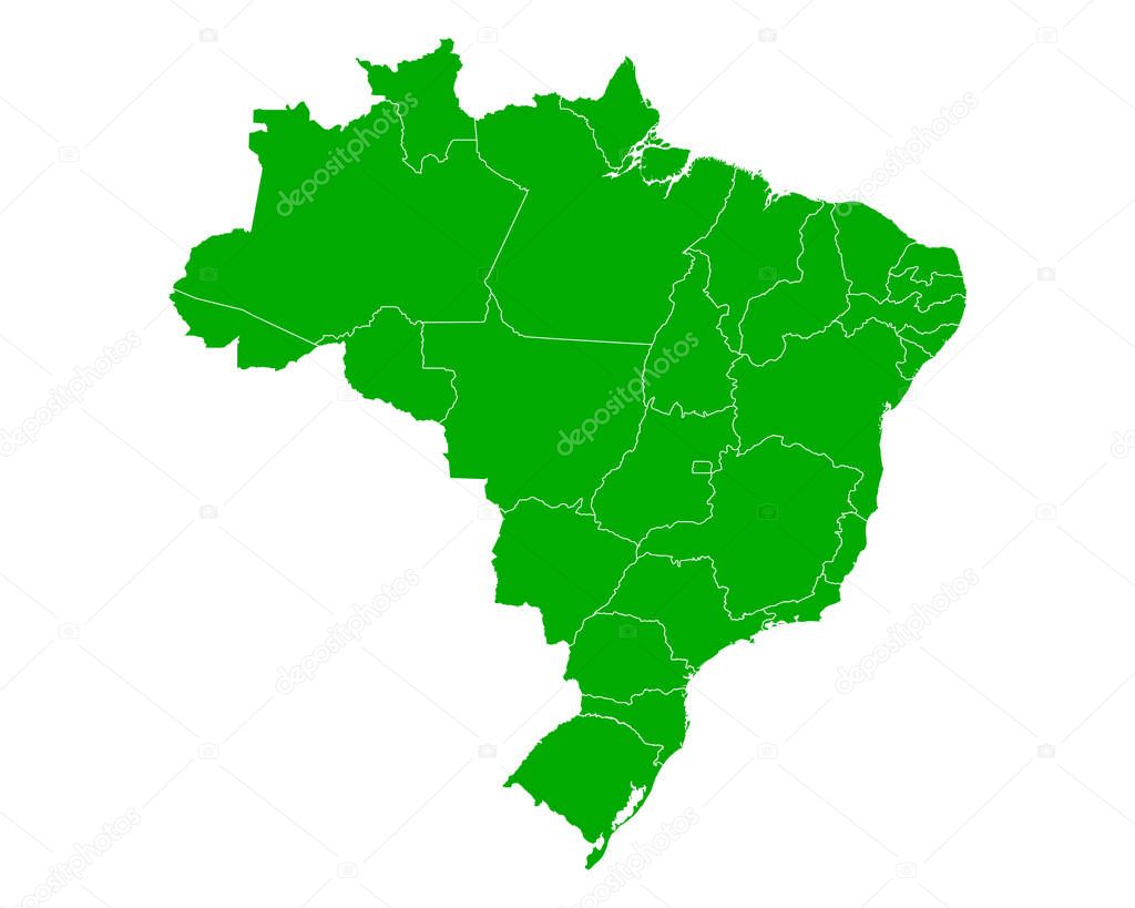 Accurate map of Brazil