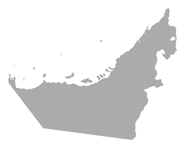 Χάρτης των Ηνωμένων Αραβικών Εμιράτων — Διανυσματικό Αρχείο