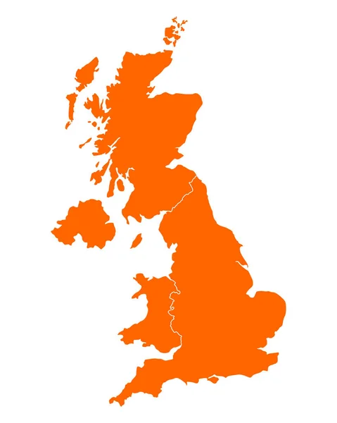 Mapa online de Reino Unido — Archivo Imágenes Vectoriales