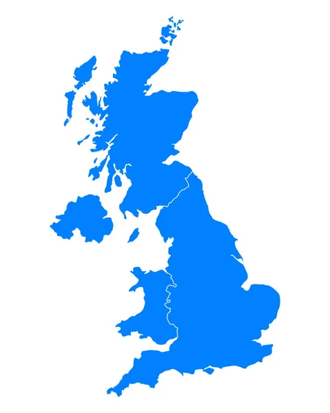 Mapa do Reino Unido —  Vetores de Stock