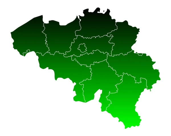 Dokładna mapa Belgia — Wektor stockowy