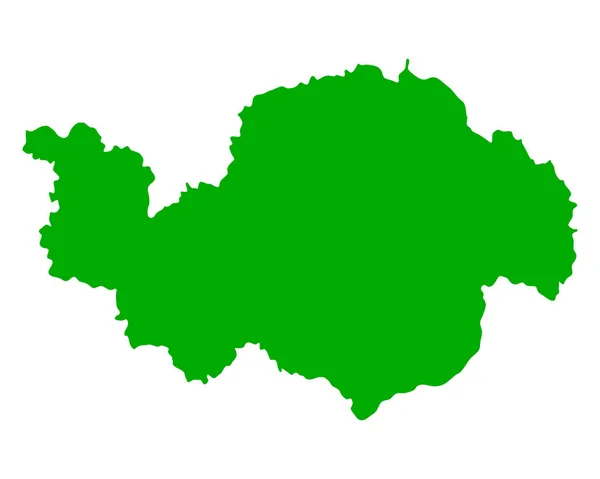 La carte de Basse-Bavière — Image vectorielle