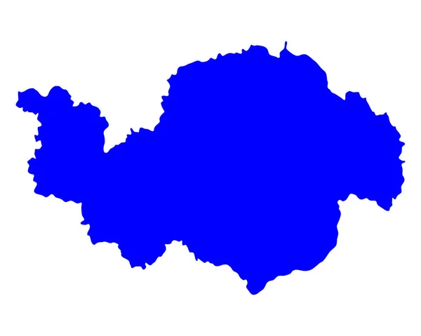 La carte de Basse-Bavière — Image vectorielle