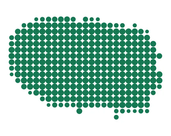 Mapa exato de Terceira — Vetor de Stock