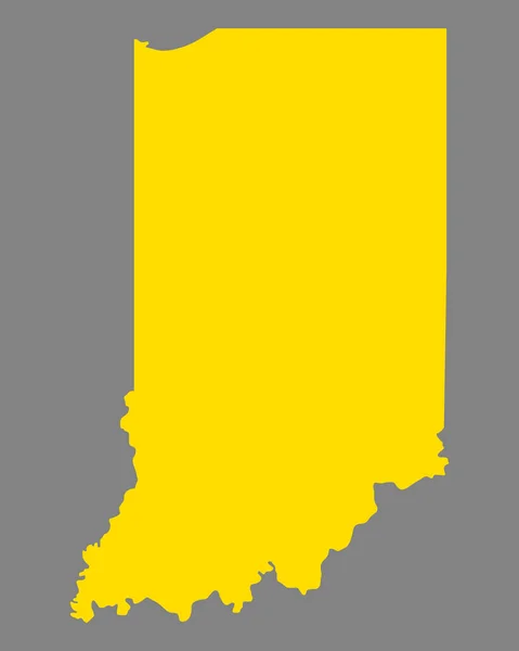 Indiana doğru harita — Stok Vektör