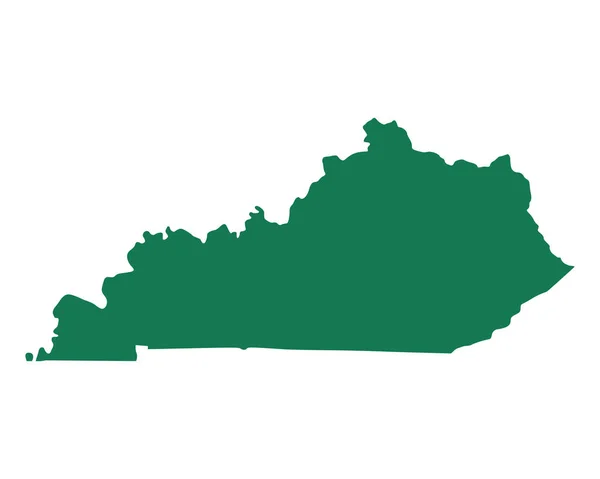 Carte précise de Kentucky — Image vectorielle