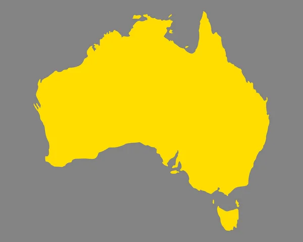 Genaue Karte von Australien — Stockvektor