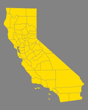 Doğru harita Kaliforniya