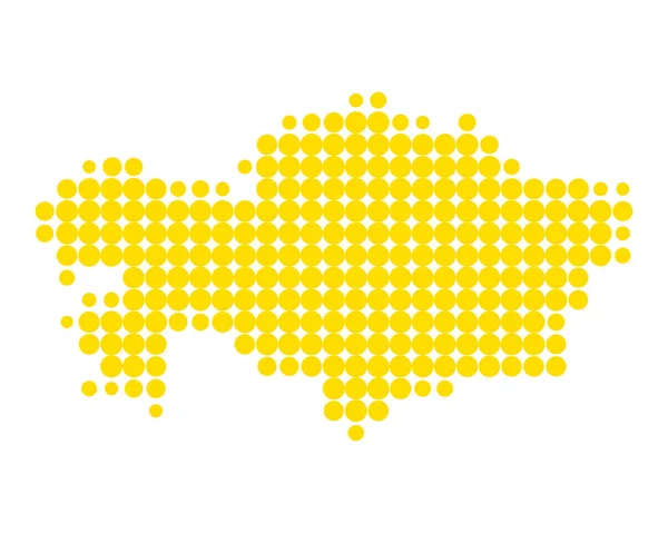 Carte précise de Kazakhstan — Image vectorielle