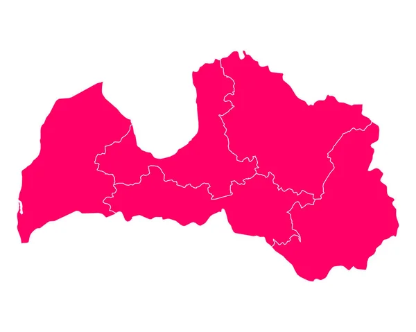 Ακριβή χάρτη της Λετονίας — Διανυσματικό Αρχείο
