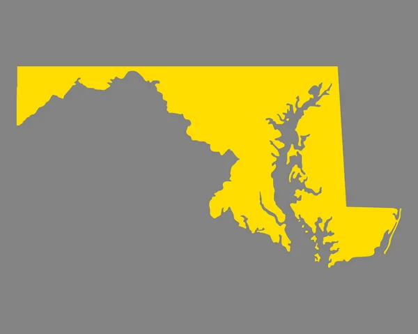 Точної карти Меріленд — стоковий вектор