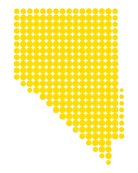 Nauwkeurige kaart van Nevada — Stockvector