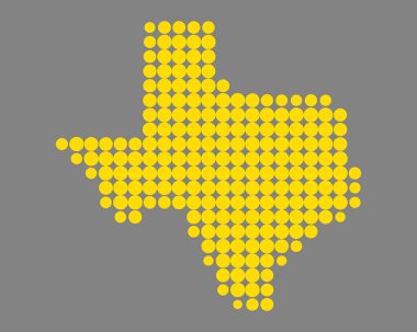 Texas doğru harita