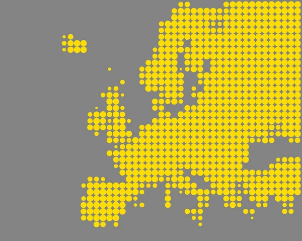 Korrekt karta över Europa — Stock vektor
