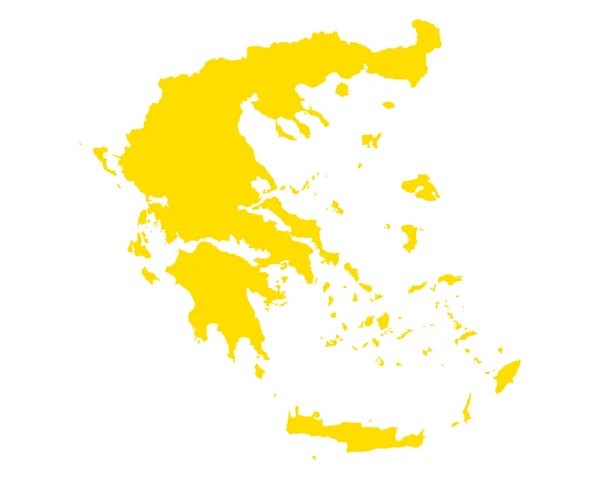 Carte exacte de la Grèce — Image vectorielle