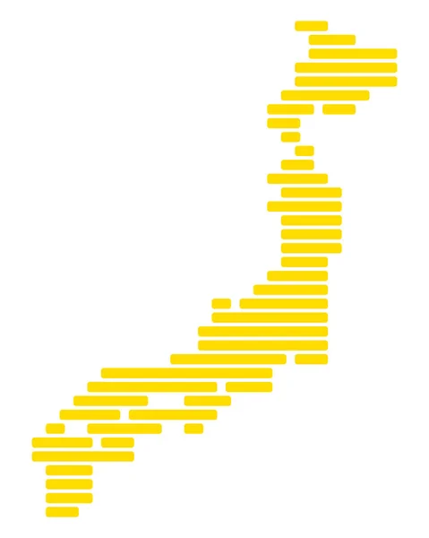 Mapa exacto de Japón — Archivo Imágenes Vectoriales